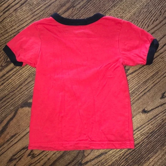 🔴 5/$25 SALE 🔴 Red & Black Lets Rock Graphic Tee - Picture 6 of 7